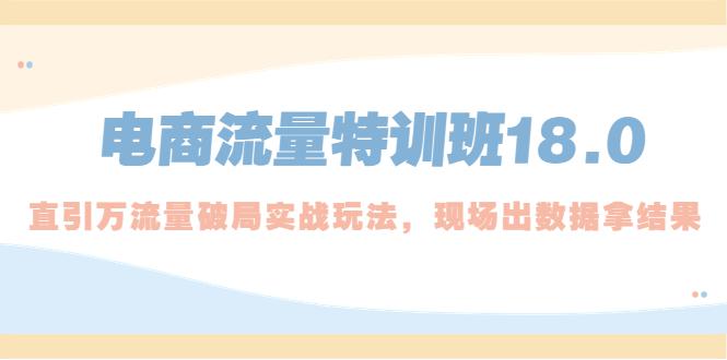 电商流量特训班18.0,直引万流量破局实操玩法,现场出数据拿结果 电商流量特训班18.0,直引万流量破局实操玩法,现场出数据拿结果