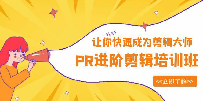 图片[1]-PR进阶剪辑培训班，让你快速成为剪辑大师 12节视频课程+素材！-阿灿说钱