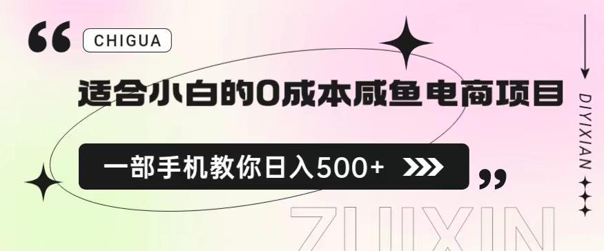 0成本闲鱼电商项目，一部手机教你日入500保姆级教程！【揭秘】-阿灿说钱