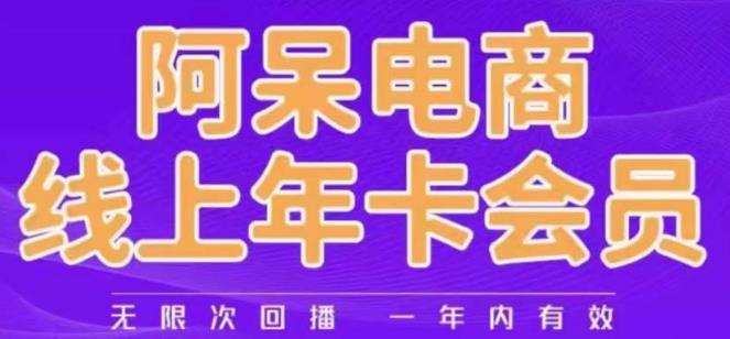阿呆电商线上年会员,阿呆电商干货分享(更新中)