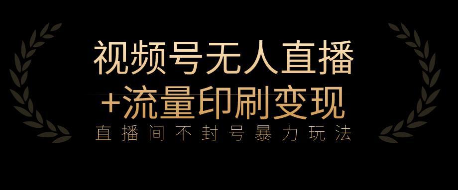 全网首发视频号不封号无人直播暴利玩法 流量印刷机变现,日入1000 【揭秘】