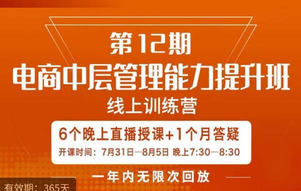 陈少珊·电商中层管理能力提升班，学习对象-电商公司各个岗位的主管，20人人以内的电商公司老板-阿灿说钱