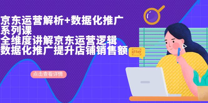 京东运营解析与数据化推广系列课，全维度讲解京东运营逻辑+数据化推广提...-阿灿说钱