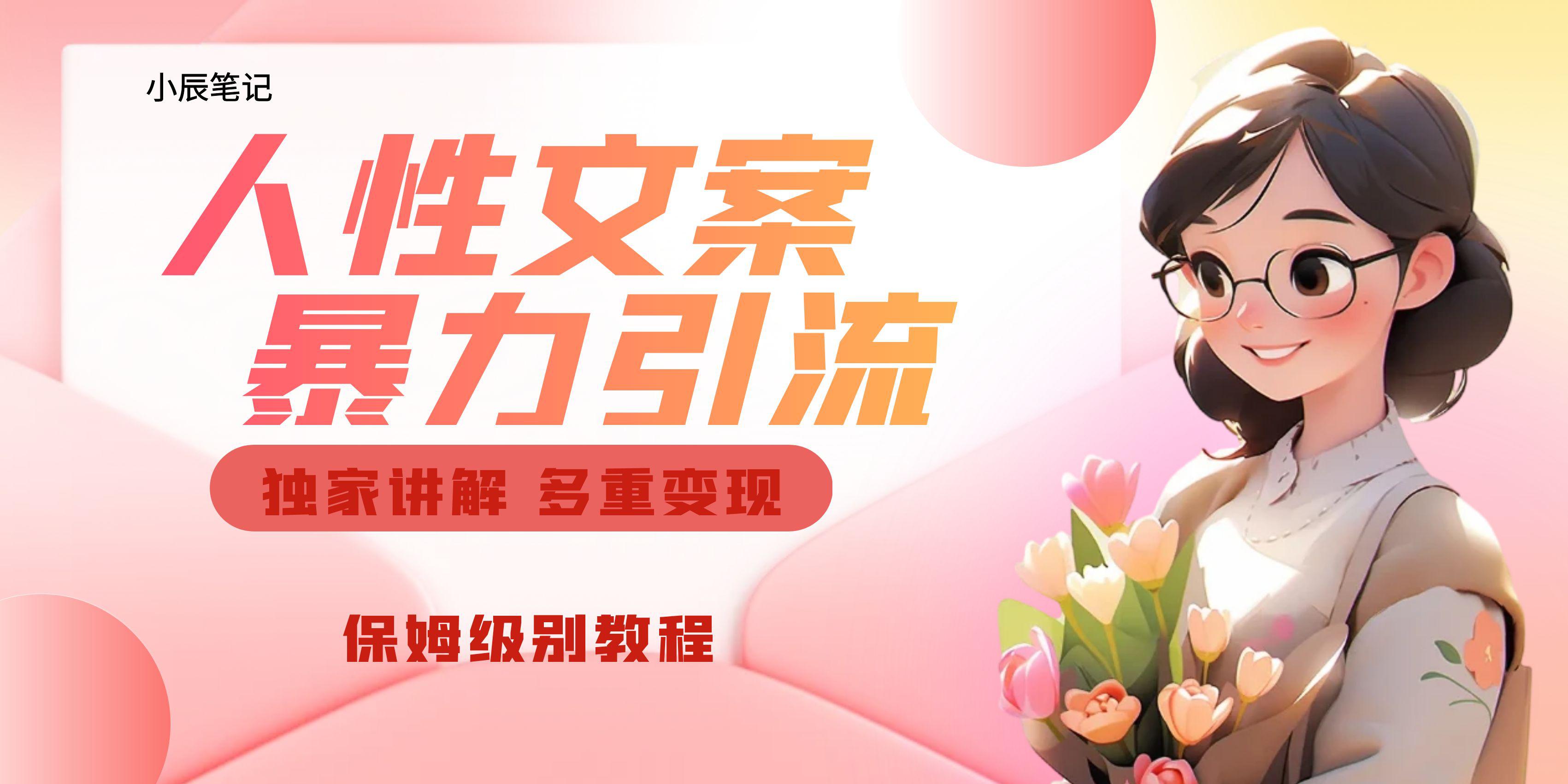 独家人性文案玩法,暴力引流多重变现。喂饭级教程!-阿灿说钱