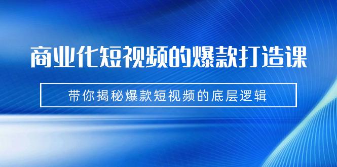 商业化短视频的爆款打造课：手把手带你揭秘爆款短视频的底层逻辑（9节课）-阿灿说钱
