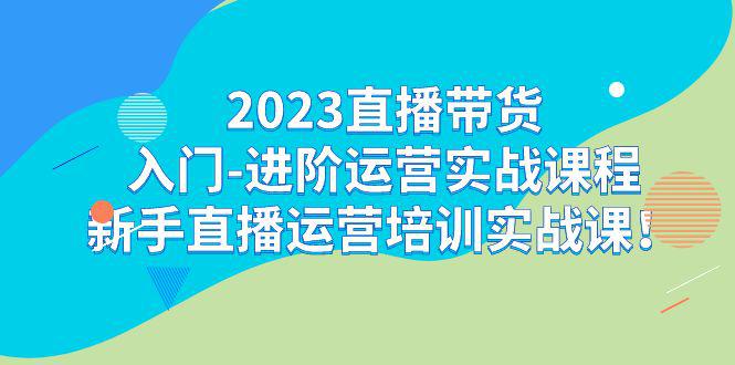 2023直播带货新手进阶实战课程：轻松学习直播运营技巧！-阿灿说钱