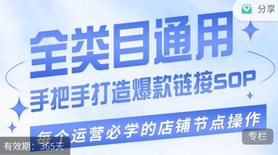 畅销单品爆款打造实操课程，单品爆款从“0”-“1”手把手演练运营步骤-阿灿说钱