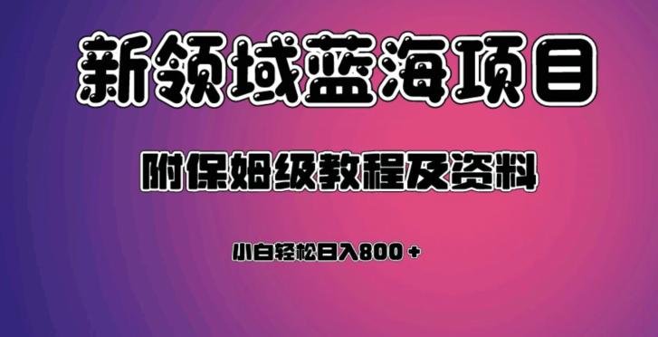 虚拟资源蓝海领域新项目,轻松日入800+,附保姆级教程及资料