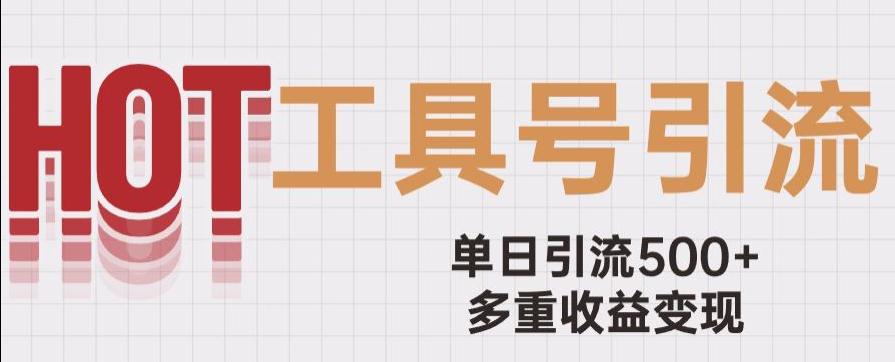 图片[1]-用工具号来破局，单日引流500+一条广告4位数多重收益变现玩儿法【揭秘】-阿灿说钱