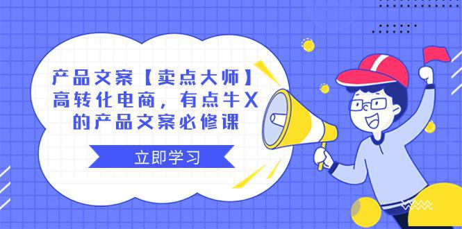 图片[1]-【卖点 大师】产品文案必修课：高转化电商，有点牛X的电商神器！-阿灿说钱