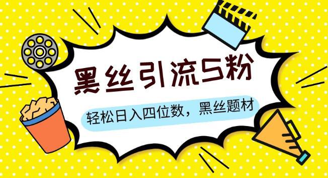 S粉变现,轻松日入四位数,黑丝题材+情感话术【揭秘】-阿灿说钱