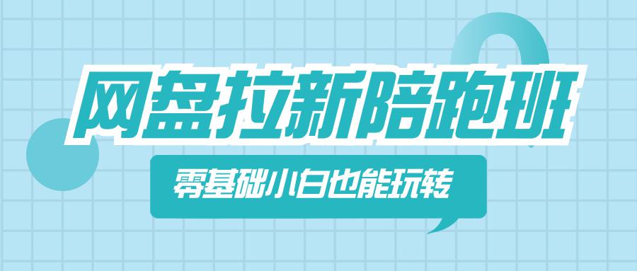 图片[1]-网盘拉新陪跑班，0基本新手也能玩转网盘拉新变现-阿灿说钱