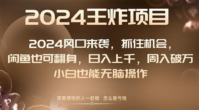 图片[1]-2024风口项目来袭，抓住机会，闲鱼也可翻身，日入上千，周入破万，小白也能无脑操作-阿灿说钱