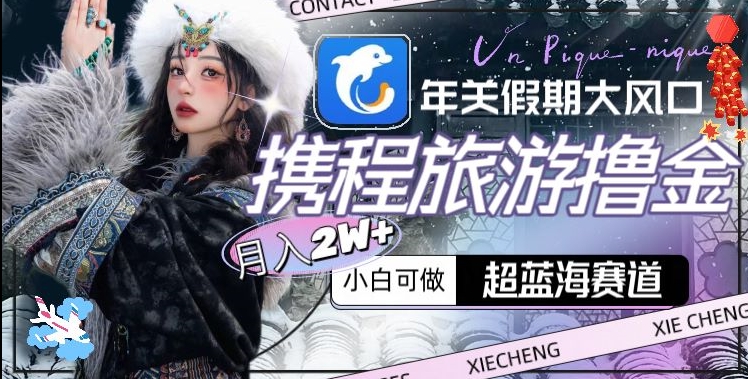 图片[1]-年关新大风口，携程旅游撸金，超蓝海赛道,月入2W+【揭秘】-阿灿说钱