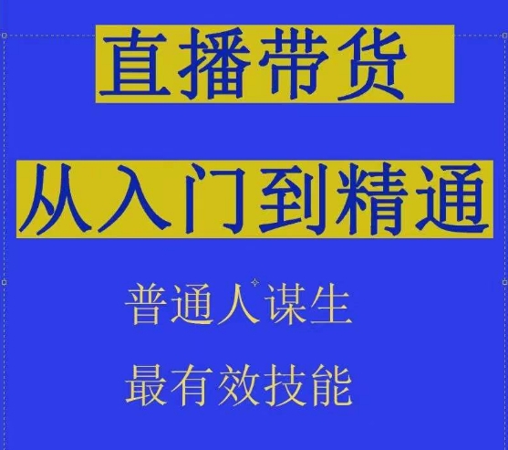 2024抖音直播带货技术：直播间拆解抖运营从入门到精通，普通人谋生最有效技能-阿灿说钱