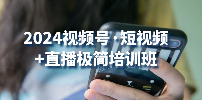 图片[1]-2024视频号·短视频+直播极简培训班：抓住视频号风口，流量红利-阿灿说钱