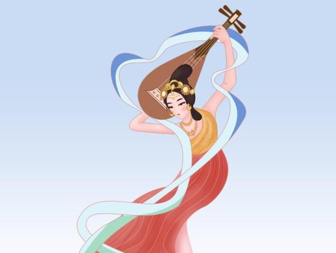 图片[1]-女子穿敦煌飞天神女装跑马拉松-阿灿说钱