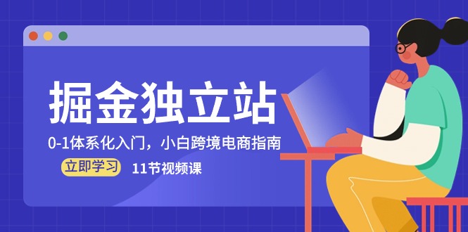 独立站掘金，0-1体系化入门，跨境电商新手宝典（11节视频课）-阿灿说钱