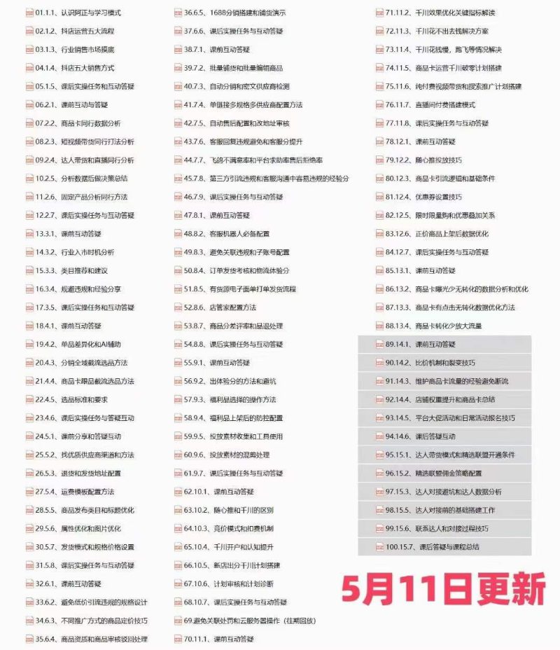 抖店·第27期特训营 体验分拉升/商品卡引流/投流效果优化/精选联盟引流/等 -1