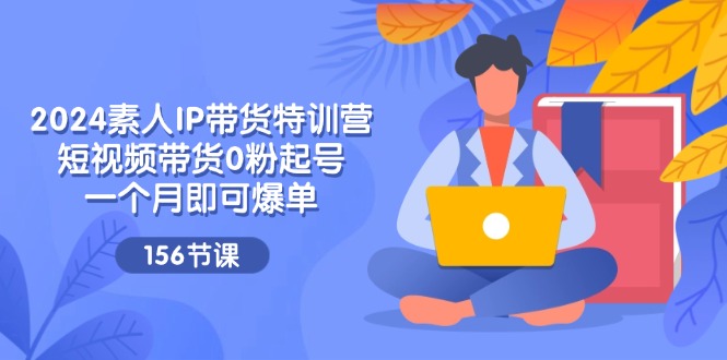 2024素人IP带货特训营，短视频带货0粉起号，一个月即可爆单（156节）-阿灿说钱