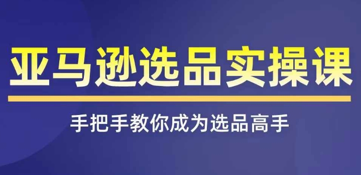 亚马逊选品实操课程,快速掌握亚马逊选品的技巧,覆盖亚马逊选品所有渠道 -1 亚马逊选品实操课程,快速掌握亚马逊选品的技巧,覆盖亚马逊选品所有渠道 -1