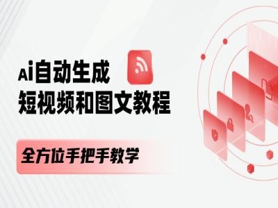 AI自动生成短视频和图文课程,全方位手把手教学 -1 AI自动生成短视频和图文课程,全方位手把手教学 -1