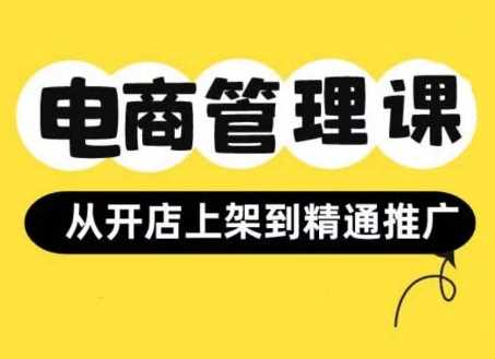 小红书&闲鱼开店从开店上架到精通推广,电商管理课 -1 小红书&闲鱼开店从开店上架到精通推广,电商管理课 -1