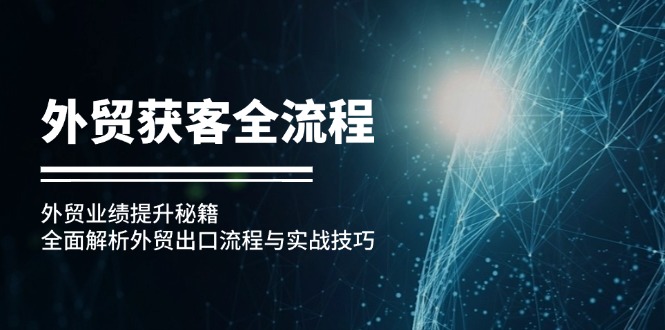 外贸获客全流程:外贸业绩提升秘籍:全面解析外贸出口流程与实战技巧 -1 外贸获客全流程:外贸业绩提升秘籍:全面解析外贸出口流程与实战技巧 -1