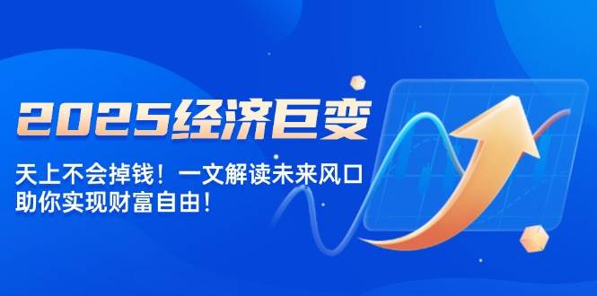 2025经济巨变，天上不会掉钱！一文解读未来风口，助你实现财富自由！-阿灿说钱