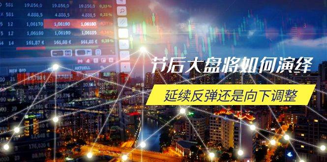 节后大盘将如何演绎，延续反弹还是向下调整，关键时间点和空间位待解-阿灿说钱