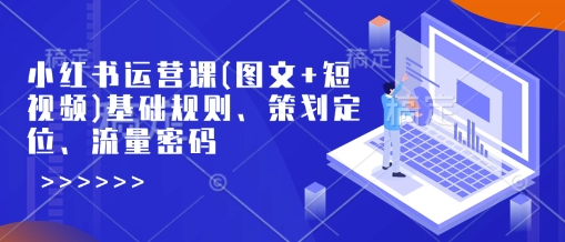 小红书运营课(图文+短视频)基础规则、策划定位、流量密码 -1 小红书运营课(图文+短视频)基础规则、策划定位、流量密码 -1