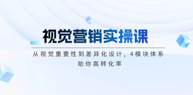 视觉营销实操课, 从视觉重要性到差异化设计, 4模块体系, 助你高转化率 -1 视觉营销实操课, 从视觉重要性到差异化设计, 4模块体系, 助你高转化率 -1