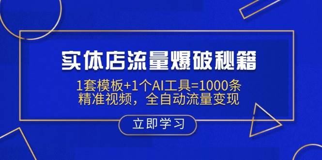 实体店流量爆破秘籍:1套模板+1个AI工具=1000条精准视频,全自动流量变现 -1 实体店流量爆破秘籍:1套模板+1个AI工具=1000条精准视频,全自动流量变现 -1