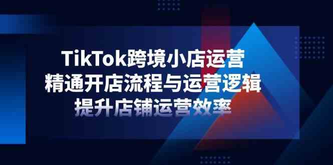 TikTok跨境小店运营,精通开店流程与运营逻辑,提升店铺运营效率 -1 TikTok跨境小店运营,精通开店流程与运营逻辑,提升店铺运营效率 -1