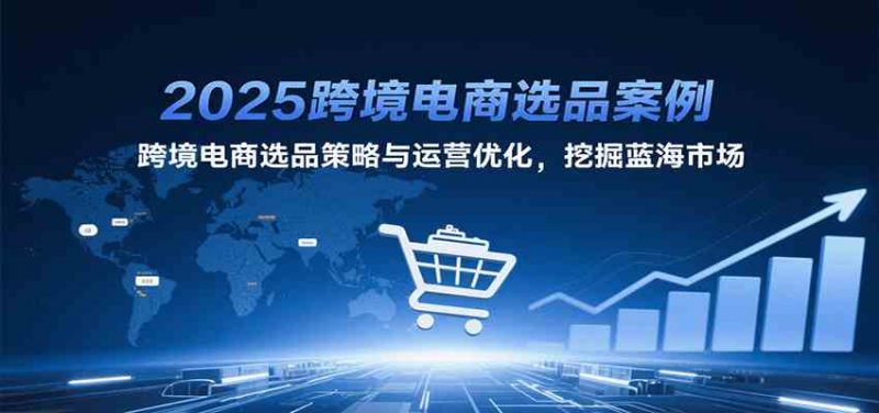 2025跨境电商选品案例，跨境电商选品策略与运营优化，挖掘蓝海市场-阿灿说钱