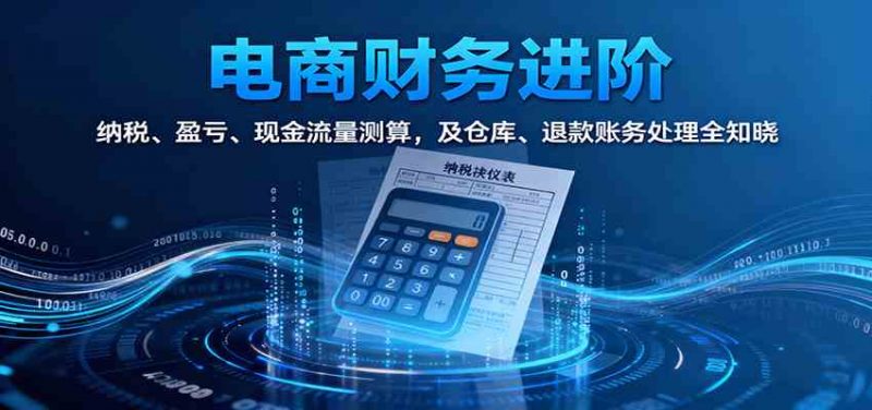 电商财务进阶:纳税、盈亏、现金流量测算,及仓库、退款账务处理全知晓 -1 电商财务进阶:纳税、盈亏、现金流量测算,及仓库、退款账务处理全知晓 -1