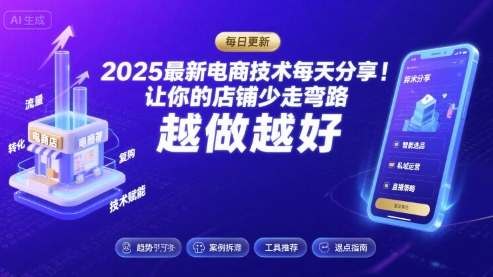 2026最新电商技术每天分享,让你的店铺少走弯路,越做越好(更新26年04月) -1 2026最新电商技术每天分享,让你的店铺少走弯路,越做越好(更新26年04月) -1