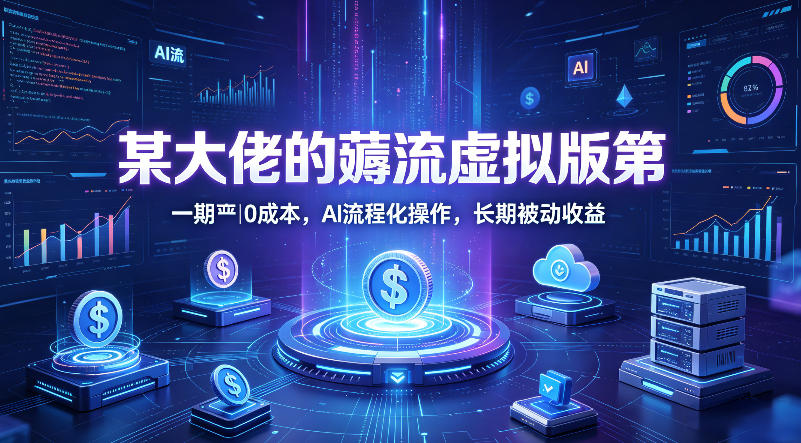 某大佬的薅流虚拟版第一期丨0成本,AI流程化操作,长期被动收益 -1 某大佬的薅流虚拟版第一期丨0成本,AI流程化操作,长期被动收益 -1