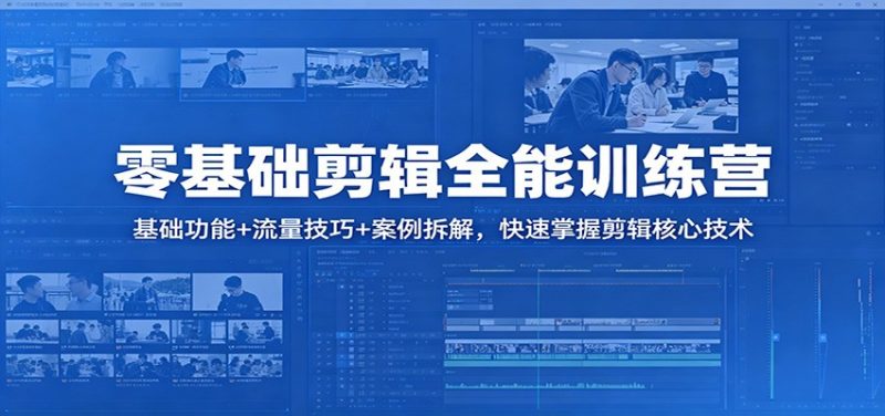 零基础剪辑全能训练营:基础功能+流量技巧+案例拆解,快速掌握剪辑核心技术 -1 零基础剪辑全能训练营:基础功能+流量技巧+案例拆解,快速掌握剪辑核心技术 -1